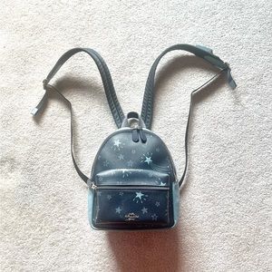 Coach Navy Cloud Star Mini Backpack